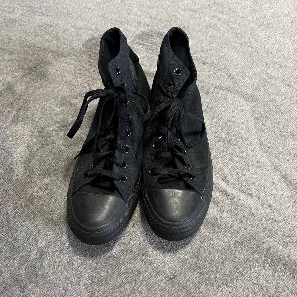 Unisex CONVERSE Chuck Taylor ALL STAR HIGH TOP MONOCHROME BLACK (M3310) Men's 9